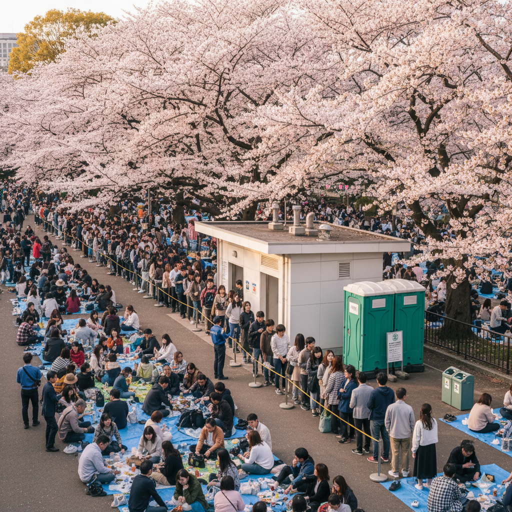 Public Toilets During Hanami Season: Hidden, Crowded, or Surprisingly Clean?
