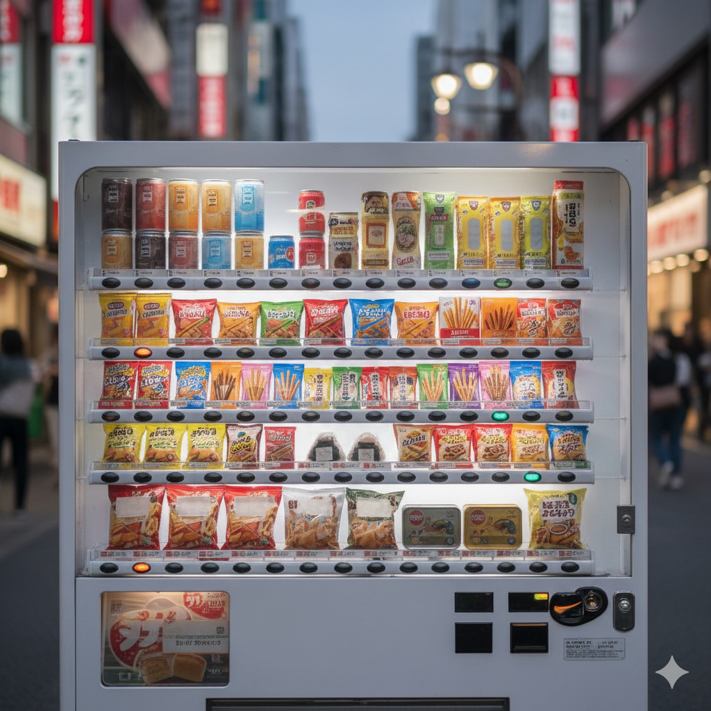 10 Cemilan dari Vending Machine di Jepang yang Bikin Turis Ketagihan