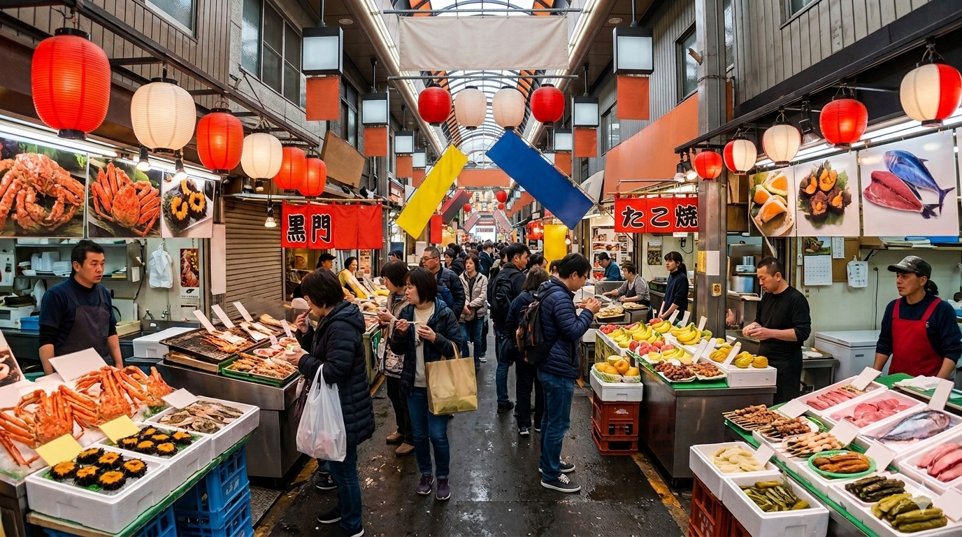 Kuromon Market Osaka Food Guide